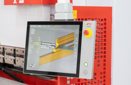 The power and precision of the JFY CNC hydraulic press brake