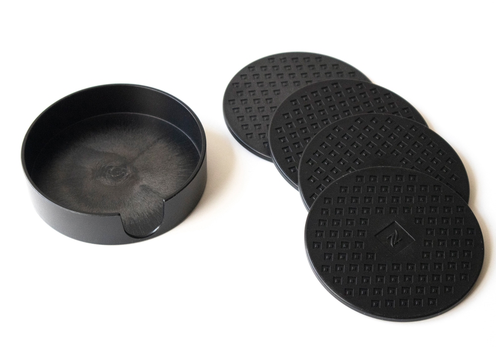 KraussMaffei injection-moulding coasters-sustainable coffee ground